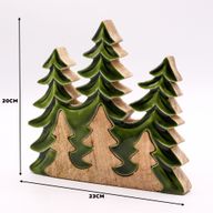 Stratený v Lese - Drevená 3D Dekorácia Tri Stromy - 20x23cm