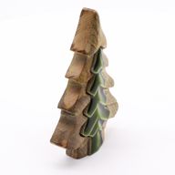Stratený v Lese - Drevená Dekorácia Malý Stromček v Strome - 15x10cm