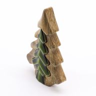 Stratený v Lese - Drevená Dekorácia Malý Stromček v Strome - 15x10cm
