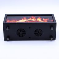 Aróma Difuzér Efekt Plameňa so Zvukom Vtákov - Čierny USB - Meniace Farby