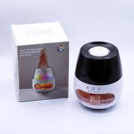 Aroma Difuzér s Himalájskou Soľou a Efektom Plameňa – Biely USB – Meniace Farby a Časovač