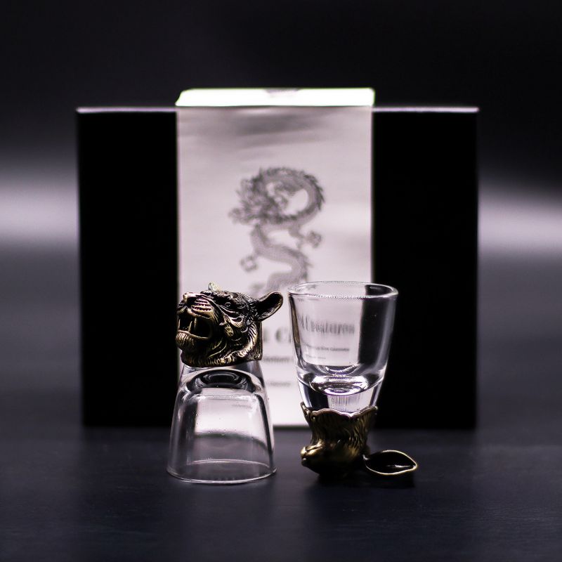 Likérové poháriky Bottom Up (50ml) - Mystické Bytosti – Antická Bronzová
