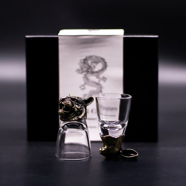 Likérové poháriky Bottom Up (50ml) - Mystické Bytosti – Antická Bronzová