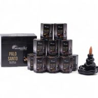 Balenie 10 kusov Masala Vonných Kužeľov Tečúci Dym - Palo Santo
