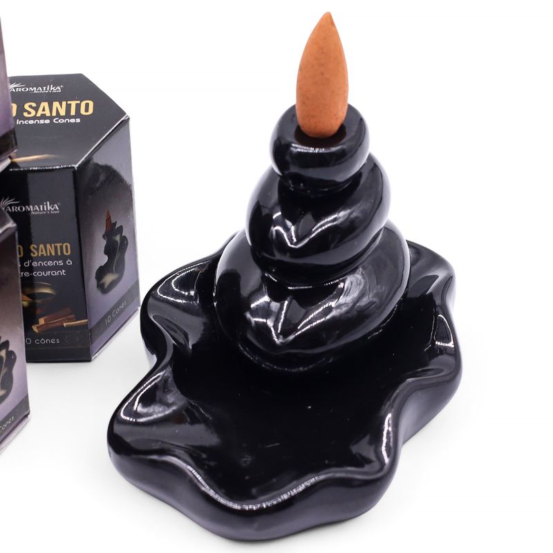 Balenie 10 kusov Masala Vonných Kužeľov Tečúci Dym - Palo Santo