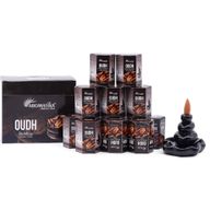 Balenie 10 kusov  Masala Vonných Kužeľov Tečúci Dym - Oud