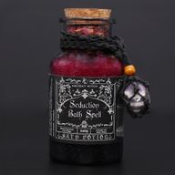 Starodávny Čarodejnícky Kúpeľný Elixír a Amulet z Ametystu – Zvodnosť