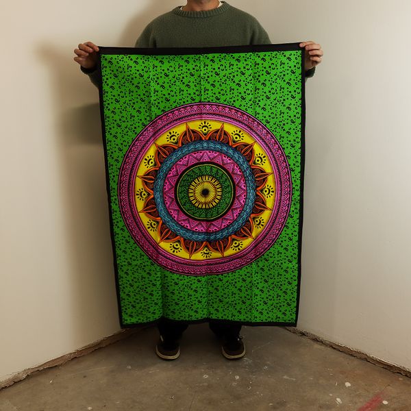 Bavlnené Nástenné Závesy (70x110cm) - Fibrantová Mandala