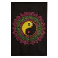 Bavlnené Nástenné Závesy (70x110cm) - Ying a Yang Mandala
