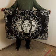 Bavlnené Nástenné Závesy (70x110cm) - Bohyňa Slnka