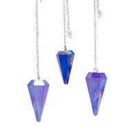 Šesťhranné Kyvadlo – Aurora Kryštál Modrý - 4cm