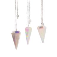 Šesťhranné Kyvadlo – Aurora Kryštál Anjelsky Biely - 4cm