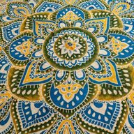 Veľká Okrúhla Mandala (180 cm) - Žltá a Modrá