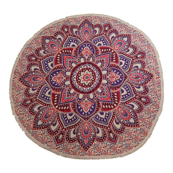 Veľká Okrúhla Mandala (180 cm) - Ružová a Fialová