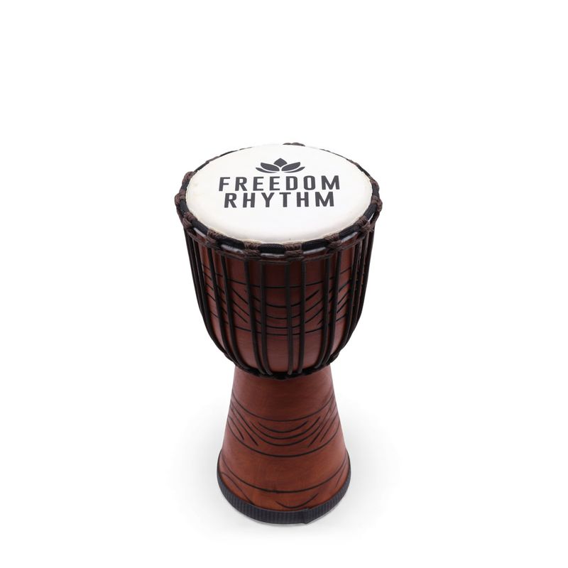 Stredný Profesionálny Djembe Bubon – Vysoký Tón – 40 cm (18 cm priemer)