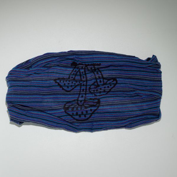 Nomad Sari – Hippie Čelenka s Blokovou Potlačou, Rôzne Dizajny (56 × 25 cm), Univerzálna Veľkosť