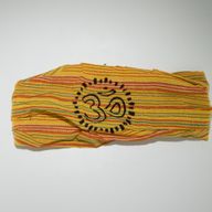 Nomad Sari – Hippie Čelenka s Blokovou Potlačou, Rôzne Dizajny (56 × 25 cm), Univerzálna Veľkosť