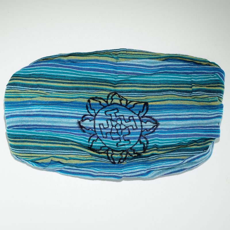 Nomad Sari – Hippie Čelenka s Blokovou Potlačou, Rôzne Dizajny (56 × 25 cm), Univerzálna Veľkosť