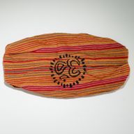 Nomad Sari – Hippie Čelenka s Blokovou Potlačou, Rôzne Dizajny (56 × 25 cm), Univerzálna Veľkosť