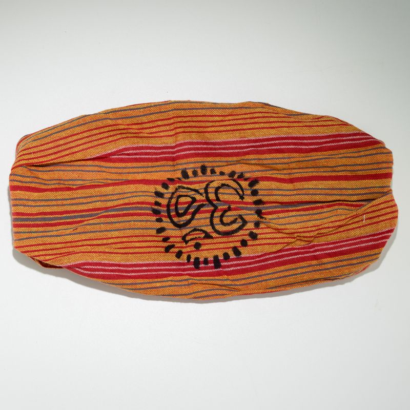 Nomad Sari – Hippie Čelenka s Blokovou Potlačou, Rôzne Dizajny (56 × 25 cm), Univerzálna Veľkosť