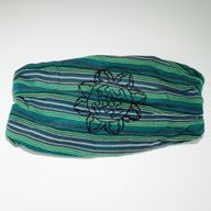 Nomad Sari – Hippie Čelenka s Blokovou Potlačou, Rôzne Dizajny (56 × 25 cm), Univerzálna Veľkosť