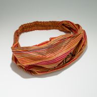 Nomad Sari – Hippie Čelenka s Blokovou Potlačou, Rôzne Dizajny (56 × 25 cm), Univerzálna Veľkosť