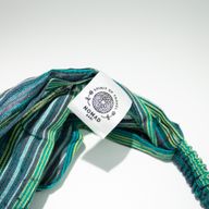 Nomad Sari – Hippie Čelenka s Blokovou Potlačou, Rôzne Dizajny (56 × 25 cm), Univerzálna Veľkosť