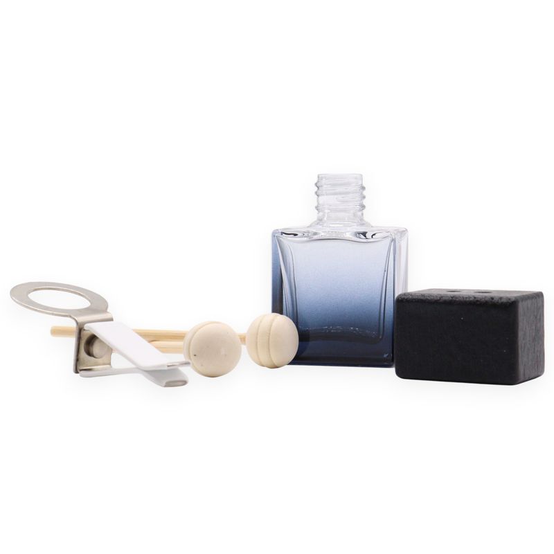 Čierne – Fľaštičky s Difuzérom do Auta na Mriežku Ventilácie – 8 ml – (3 rôzne vzory × 4)