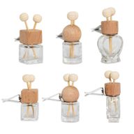 Priehľadné – Fľaštičky s Difuzérom do Auta na Mriežku Ventilácie – 8 ml – (3 rôzne vzory × 4)