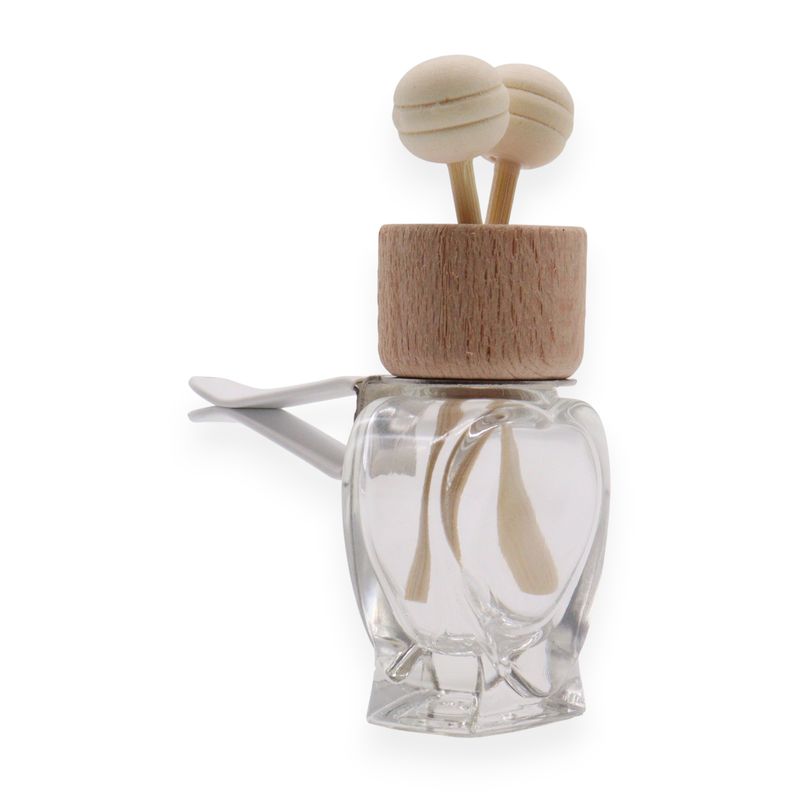 Priehľadné – Fľaštičky s Difuzérom do Auta na Mriežku Ventilácie – 8 ml – (3 rôzne vzory × 4)