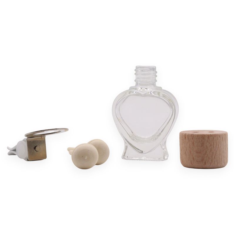 Priehľadné – Fľaštičky s Difuzérom do Auta na Mriežku Ventilácie – 8 ml – (3 rôzne vzory × 4)