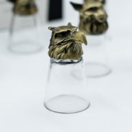 Likérové poháriky Bottom Up (25 ml) – Lesné a Mystické Bytosti – Antická Bronzová