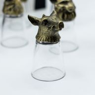 Likérové poháriky Bottom Up (25 ml) – Lesné a Mystické Bytosti – Antická Bronzová