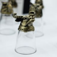 Likérové poháriky Bottom Up (25 ml) – Lesné a Mystické Bytosti – Antická Bronzová