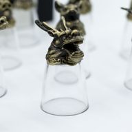 Likérové poháriky Bottom Up (25 ml) - Čínske Zverokruhové Bytosti – Antická Bronzová