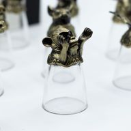 Likérové poháriky Bottom Up (25 ml) - Čínske Zverokruhové Bytosti – Antická Bronzová
