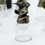 Likérové poháriky Bottom Up (25 ml) - Čínske Zverokruhové Bytosti – Antická Bronzová