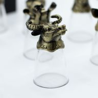 Likérové poháriky Bottom Up (25 ml) - Čínske Zverokruhové Bytosti – Antická Bronzová