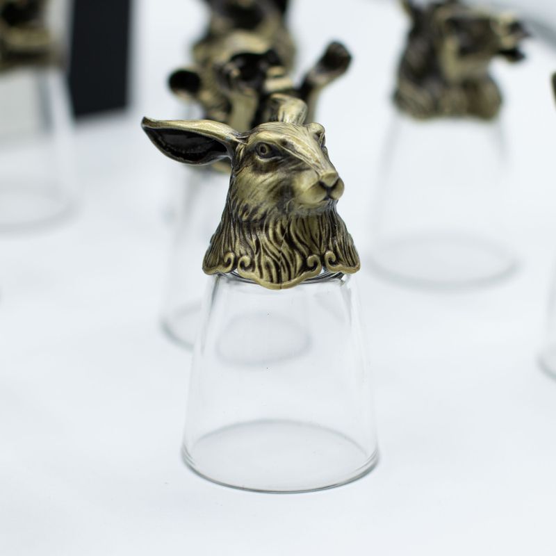 Likérové poháriky Bottom Up (25 ml) - Čínske Zverokruhové Bytosti – Antická Bronzová