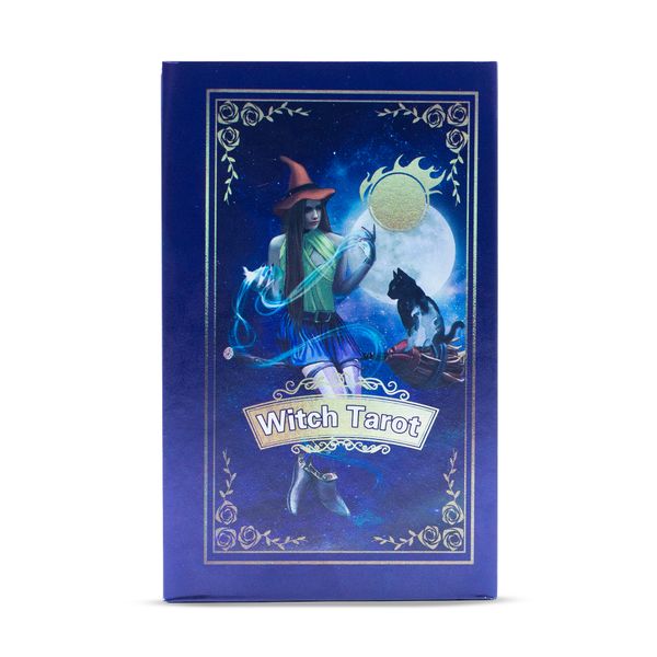 Sada Fialových Fóliových Tarotových Kariet - Čarodejnícky Tarot - S brožúrkou