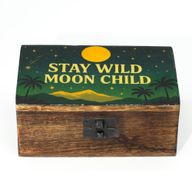 Stredná Smaltovaná Krabička - Stay Wild Moon Child