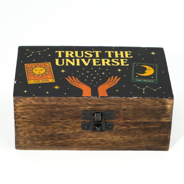 Stredná Smaltovaná Krabička - Trust the Universe
