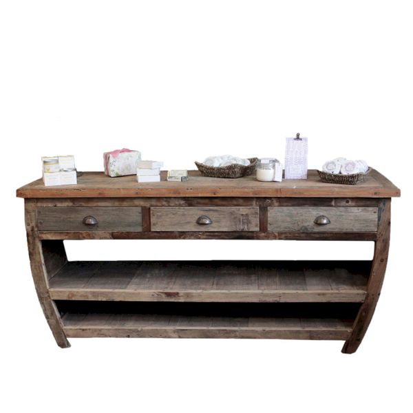 Stôl z Recyklovaného Dreva - 180x60x80cm