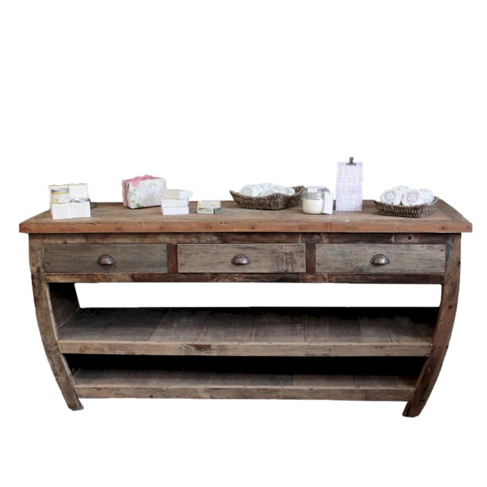Stôl z Recyklovaného Dreva - 180x60x80cm