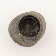 Dekoratívny Mažiar a Palička z Prírodného Riečneho Kameňa - Stredný (cca 12x8cm)