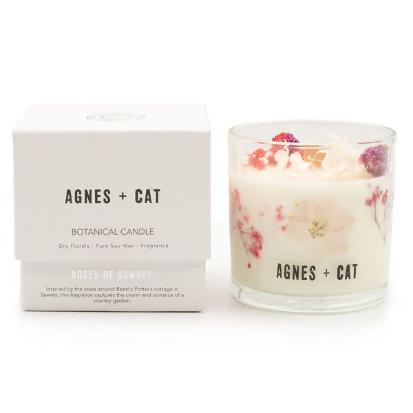 Agnes & Cat Botanická Sójová Sviečka - Ruže zo Sawrey