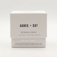 Agnes & Cat Botanická Sójová Sviečka - Morská soľ a Mach