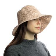 Slamený Klobúk Floppy - Ružový