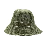 Nomad Sari Floppy Straw Sun Hat - Moss Green
