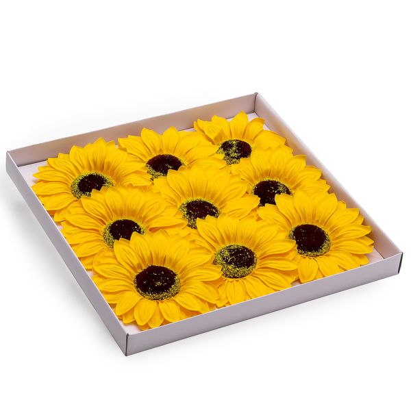 Mydlové Kvety pre Šikovné Ruky - Jumbo Slnečnice - (14 cm)